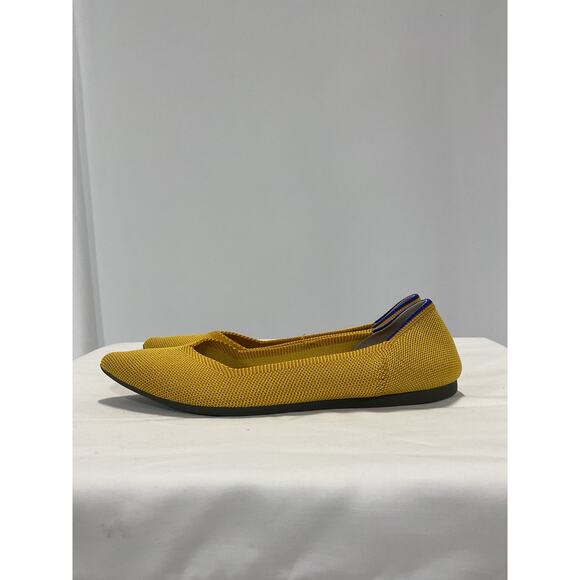 Rothy's 'The Point' Yellow Flats Size 8 - Picture 4 of 5